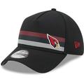 Men's New Era Black Arizona Cardinals Flawless Stripe 39THIRTY Flex Hat