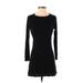 Lulus Casual Dress - Mini: Black Solid Dresses - Women's Size X-Small