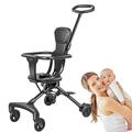 Portable Pushchair, Foldable Pushchair for Travel, Compact Travel Baby Buggy Products with Safety Belt, Lightweight Comfortable, 360 Degree Rotation, Reversible