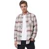 Langarmhemd RUSTY NEAL, Herren, Gr. L, EURO-Größen, rot (rot, grau), 65% Polyacryl, 20% Polyester, 15% Baumwolle, kariert, casual, Langarm, Hemden, im trendigen Holzfäller-Look