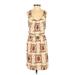 Madewell Casual Dress Scoop Neck Sleeveless: Ivory Dresses - Women's Size 0