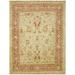 Red 108 x 72 x 0.25 in Indoor Area Rug - Safavieh Samarkand Oriental Hand-Knotted Area Rug in Ivory/Rust | 108 H x 72 W x 0.25 D in | Wayfair