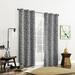 Sun Zero Satti Embroidered Leaf 100% Blackout Grommet Curtain Panel Metal in Gray | 96 H x 40 W in | Wayfair WF-2ITJZ20