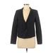 Banana Republic Factory Store Blazer Jacket: Short Black Print Jackets & Outerwear - Women's Size 4