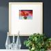 Red Barrel Studio® Red Poppies II Framed On Paper Print in Black/Blue/Green | 17 H x 17 W x 1.125 D in | Wayfair 3F73D15A1879432CB995EFC8508D97B9