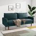Mercer41 71.65" Round Arm Sofa Polyester in Blue | 33.07 H x 70 W x 31.69 D in | Wayfair A2CE9D0023714529958950EDA99CE4D8