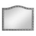 Rosdorf Park Bedias Arch Dresser Mirror, Crystal in Gray | 38.5 H x 42.85 W x 1.9 D in | Wayfair 75A3D6C428F94109AD5CB158718C710B