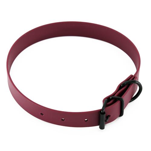 Heim Halsband BioThane, bordeaux 44-54cm Halsumfang, B25mm Hund