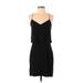 Madewell Casual Dress - Sheath Plunge Sleeveless: Black Solid Dresses - Women's Size 0