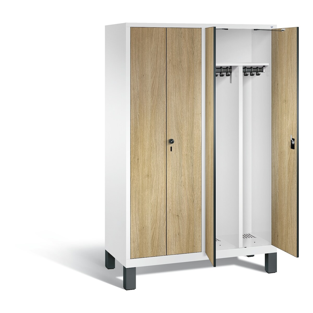 C+P Schwarz-Weiss-Spind Evolo, H1850xB1190xT500mm Image