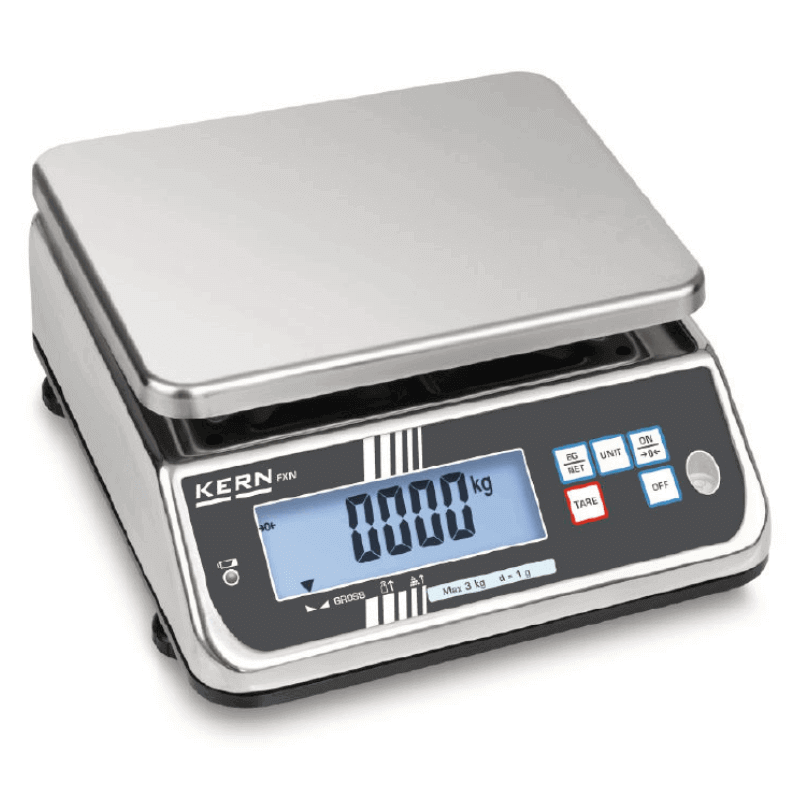 Kern FXN 10K-3N Tischwaage | Edelstahl+Schutzklasse IP68 | bis 15 kg (2g genau) Image