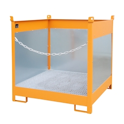 Bauer Fass Stapelpalette FSP 4 G lackiert RAL2000 Gelborange Umwelt Lagertechnik Image