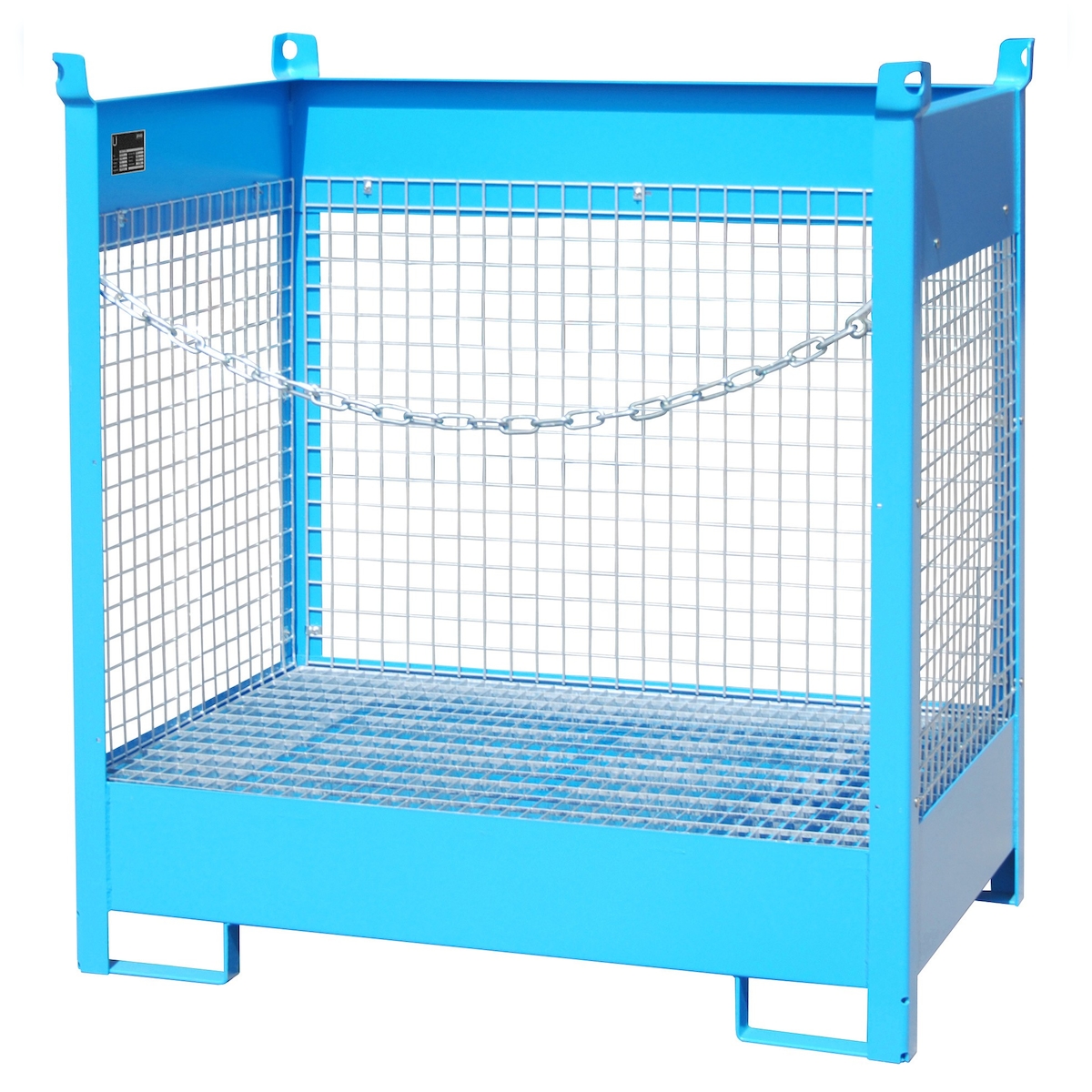 Fass Stapelpalette FSP 2 D lackiert RAL5012 Lichtblau Umwelt Lagertechnik Image