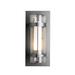 Hubbardton Forge Banded 15 Inch Tall Outdoor Wall Light - 305897-1017