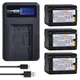 1Pcs 3900mAh VW-VBT380 VBT380 VW-VBT190 VBT190 Batterie + LCD USB Ladegerät für Panasonic HC-VXF999