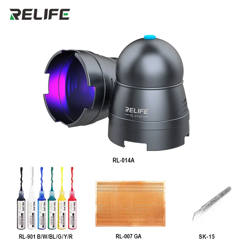 RELIFE RL-014A USB UV Kleber Aushärtung Lampe Tragbare Handy Reparatur Werkzeug Smartphone Grün Öl Heizung Lampe