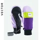 VECTOR Women Professional Ski Gloves Ultralight -30 Degree Thicken Warm Winter Fleece Mitten Gloves