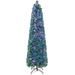 Costway 5/6/7/8 FT Pre-Lit Artificial Xmas Tree with Colorful Fiber