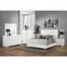 Coaster Furniture Felicity Glossy White 5-piece Panel Bedroom Set