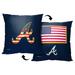 MLB Celebrate Series Atlanta Braves Printed Throw Pillow