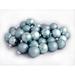 60ct Baby Blue Shatterproof 4-Finish Christmas Ball Ornaments 2.5" (60mm)