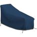 Patio Chaise Lounge Cover 12 Oz Waterproof - 100% Weather Resistant Outdoor Chaise Cover PVC Coated With Air Pockets And Drawstring For Snug Fit (80 W X 34 D X 32 H Blue)