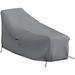 Chaise Lounge Cover 12 Oz Waterproof - 100% Weather Resistant Outdoor Chaise Cover PVC Coated With Air Pockets And Drawstring For Snug Fit (82W X 57D X 32H Grey)