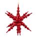 24" 3D Sunburst Snowflake Commercial Christmas Ornament