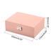 Jewelry Box Organizer Case, PU Jewelry Organizer Portable Jewelry Boxes, Pink