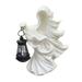 Home Decor Halloween Scary Hell Messenger Hand Lamp Decoration Witch Resin Sculpture Decoration Statue Decoration Halloween Garden Decoration White