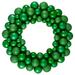 Green 3-Finish Shatterproof Ball Christmas Wreath - Unlit