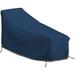 Patio Chaise Lounge Cover 12 Oz Waterproof - 100% Weather Resistant Outdoor Chaise Cover PVC Coated With Air Pockets And Drawstring For Snug Fit (82 W X 57 D X 32 H Blue)