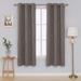 Pro Space 52 in. x 95 in. Gray Geometric Wave Stripe & Dots Blackout Indoor Curtain ( 2 Panels)