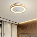 Plafonnier en bois avec ventilateur intégré et télécommande luminaire décoratif d'intérieur idéal