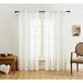 THD Linda Faux Linen Textured Semi Sheer Window Rod Pocket Thick Curtains Drapery Panels Pair