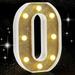 LED Marquee Letter Lights Light Up Golden Alphabet Marquee Letters Sign Glitter Night Light Sign for Girls Gifts Birthday Wedding Christmas Party Bedroom Baby Shower Decorations Letter O