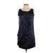 Diane von Furstenberg Casual Dress: Blue Dresses - Women's Size 2