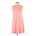 Lou & Grey Casual Dress - Mini High Neck Sleeveless: Pink Print Dresses - Women's Size 2X-Small