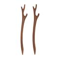 2pcs Tiara for Girls Rebozos Para Mujer Hair Clips for Girls Retro Hair Sticks Chinese Hair Sticks for Buns Vintage Hair Sticks Wooden Hair Clasp Ethnic Style Headwear Chopsticks