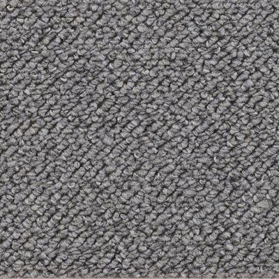 Teppichboden VORWERK "Passion 1091 (Metro), Schlinge - Uni Farben, Made in Germany", grau (grau blau), B:400cm H:6,3mm L:450cm, Polyamid, Teppiche, Wohnzimmer, Schlafzimmer, Kinderzimmer, Breite 400/500 cm Image