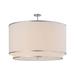 2nd Ave Lighting Textrene 8 - Light Drum Pendant Fabric in Brown/Gray/White | 28 H x 48 W x 48 D in | Wayfair 155609