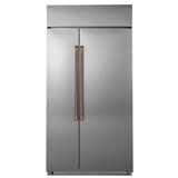 Café 48" Energy Star Counter Depth Side-by-Side 29.6 cu. ft. Smart Refrigerator, Copper in Brown | Wayfair CSB48WP2NS1_CXSS2H2PMCU