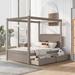 Harriet Bee Carbondale Full/Double Storage Canopy Bed Wood in Gray | 71.2 H x 56.9 W x 79.5 D in | Wayfair B684AF436C564CB0AFF7E1CDDCC3754C