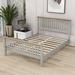 Red Barrel Studio® Stainbrook Wood Platform Bed w/ Headboard, Footboard & Legs Wood in Brown/Gray | 43 H x 62 W x 84 D in | Wayfair