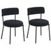 Mercer41 Nagib Dining Chair Upholstered/Metal in Black | 30.71 H x 17.53 W x 20.87 D in | Wayfair 757AE9DB67D44FB0B3072A3683745016