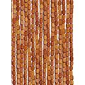 Natural Wood and Bamboo Beaded Curtain,String Bead Curtain Fly Screen Doors Cutain,Bamboo Beaded Curtain for Doorway,Doorway Curtain Room Divider,for Window Hallway,Custom (50 strands (50x120cm))
