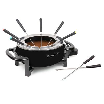 Nostalgia 12-Cup Electric Fondue Pot, Black