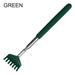 Pocket Size Health Care Stainless Steel Handy Retractable Extendable Back Scratcher Massage Tool Back Itch Scratcher GREEN