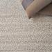 EXQUISITE RUGS Rhodes Hand-loomed PET yarn Taupe Area Rug.
