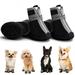 Small Dog Shoes for Hot Pavement Dog Booties Paw Protector Breathable Dog Shoes for Small & Medium Dogs Puppy Shoes with Reflective Straps Anti-Slip Sole 4PCS